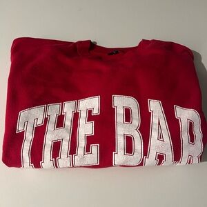 The Bar Size L Red Crewneck
